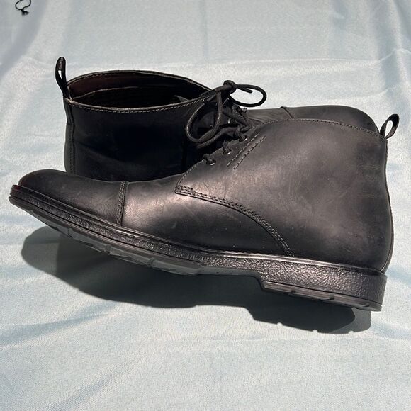 Clarks Hinman Mid Top‎ Leather Chukka Boots 12 A6 main image 9